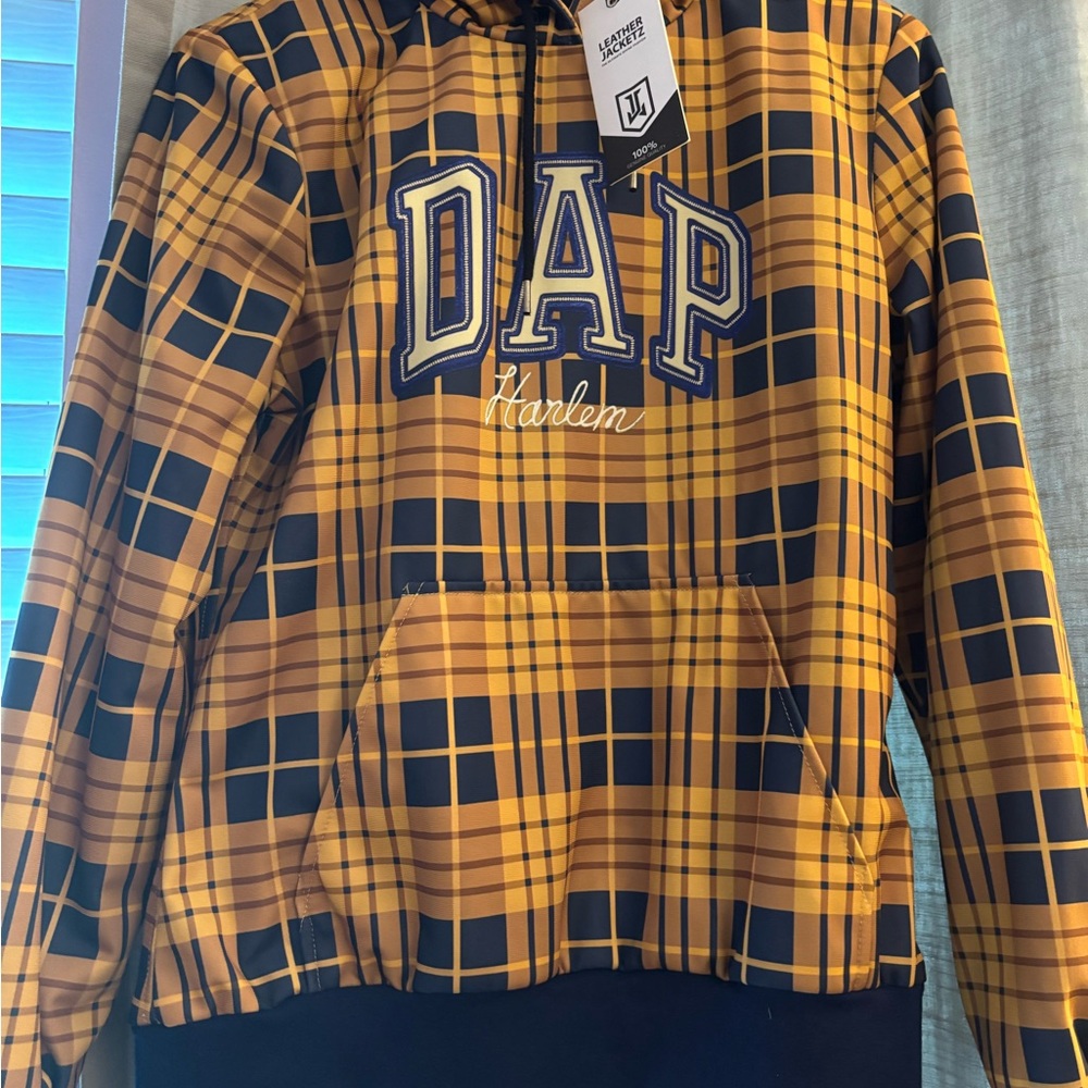 Kids Plaid Hoodie - Yellow and Black